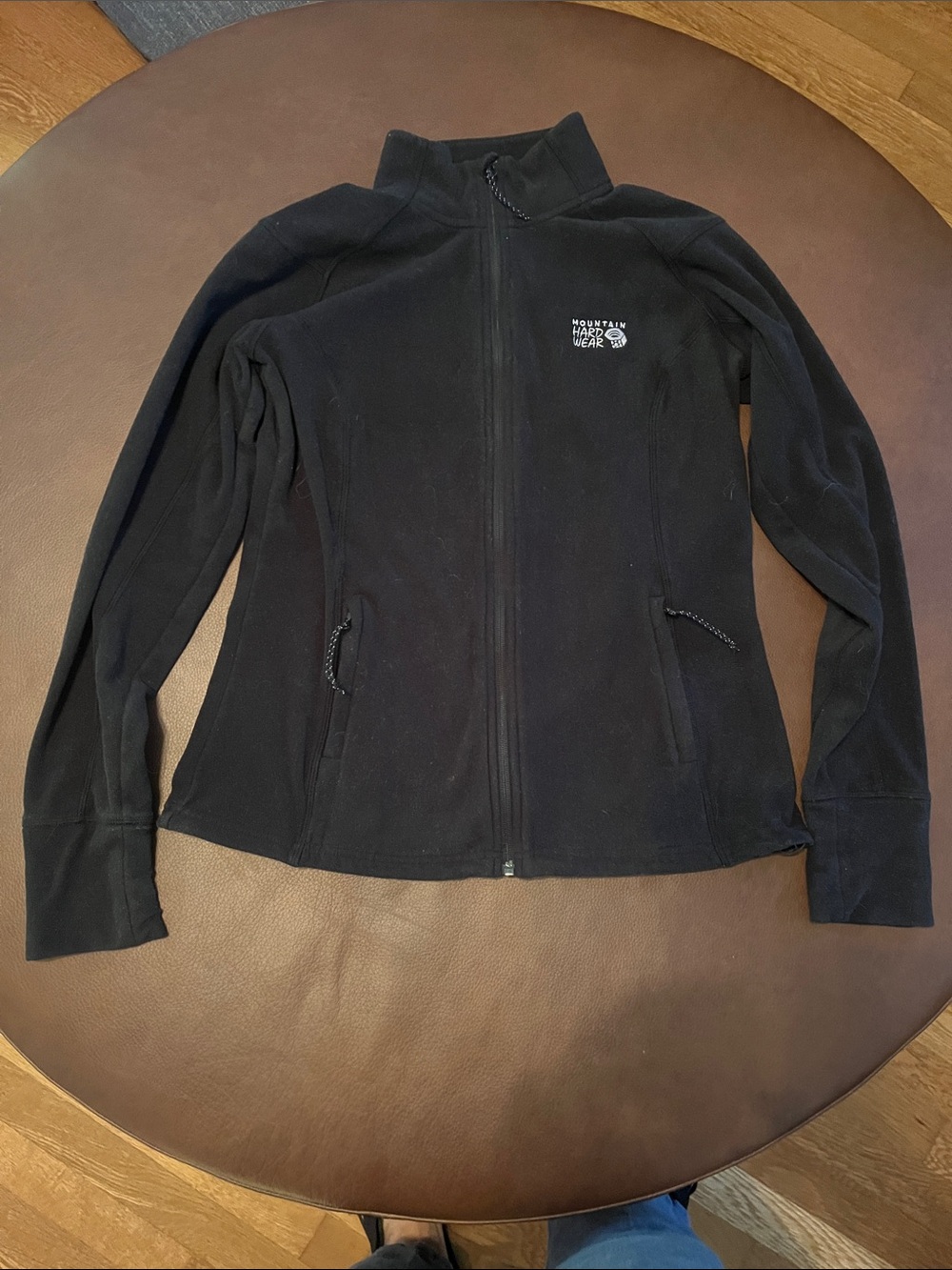 Mountain hardware black full zip fleece medium